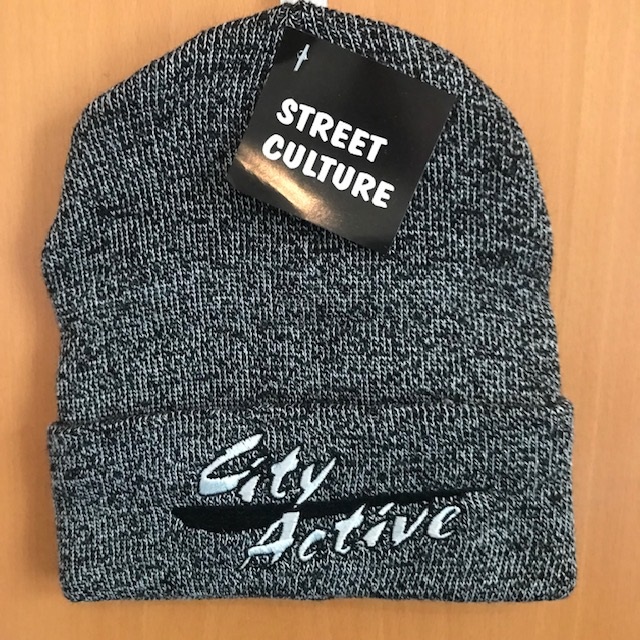 Mütze Street Culture grau schwarz City Active